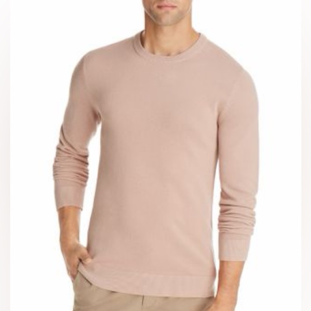 Theory Riland Pique Waffle Crewneck Sweater XXL
